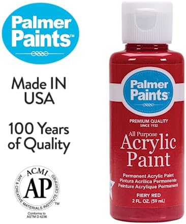 Palmer 2oz 16 Color Acrylic Paint Set, Perfect Color Selection