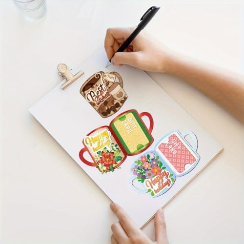 Lapoo Words Cutting Die for Scrapbooking - Durable, Cut Stencils for DIY Scrapbook Photo Album Decorative Paper Card, Card Making Supplies Party Wedding Decorations (Best Wishes 4.6 x 4.3 in)