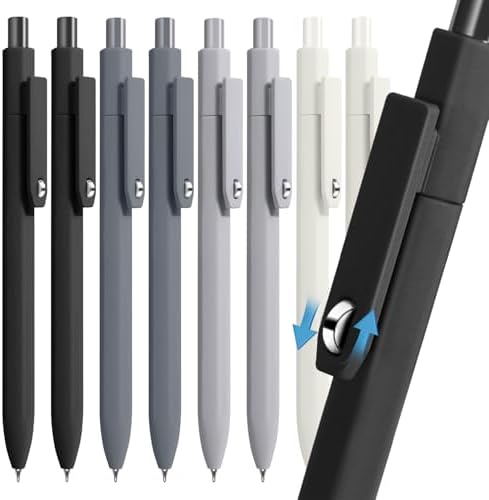 Vitoler Pens, Black Ink, 8pcs 0.5mm Smooth Writing Gel Pens with Fidget