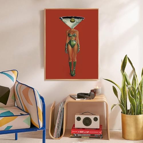 EIBEILI Diamond Painting Kits for Adults DIY 5D Diamond Art Paint with Round Diamonds Full Drill Gem Cocktail Vintage Women Art Painting Kit for Home Wall Decor Gifts 12x16inch