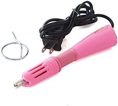 Rhinestone Applicator Gun Hotfix Tool Bedazzler Kit for DIY Crafting (Pink)
