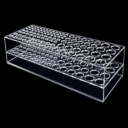 Acrylic Paint Brush Holder 105 Holes Clear Paintbrush Holder Organizer Artist Brush Holder Paint Brush Stand Rack for Pens Pencils Artist