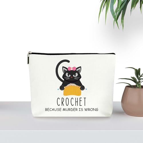 Crochet Bags Cute Cat Makeup Bag (093)