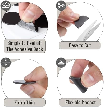 Mr. Pen- Self Adhesive Magnet Dots, 320 pcs, Flexible and Extra Thin