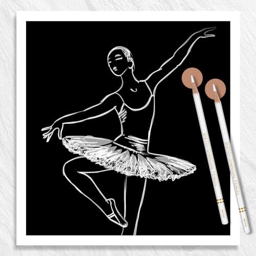 Resurhang 100 Pcs Charcoal Pencils Drawing Set, Charcoal Pencils bulk for Drawing Sketching Shading Blending Portrait Beginners and Artists(White,White Style)