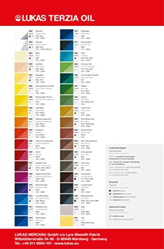 LUKAS Studio Artist Oil Color Paints - High-Pigment Oil Paint Made with Natural Binder for Artist, Painting, & More! - [Assorted Colors - 37 mL]