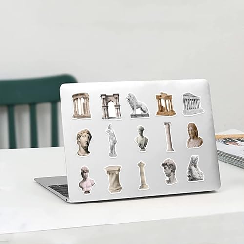 50PCS Sculpture and Historic Building Stickers,Tavel Stickers