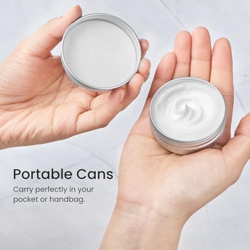TUZAZO 12Pack Aluminum Tins, 1 Oz Metal Container with Lids and Labels