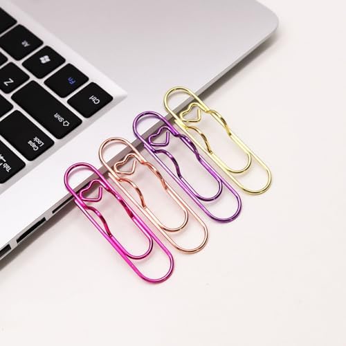 12 Pcs Cute Pen Holder Clips for Notebook, Paperclip Pen Holder