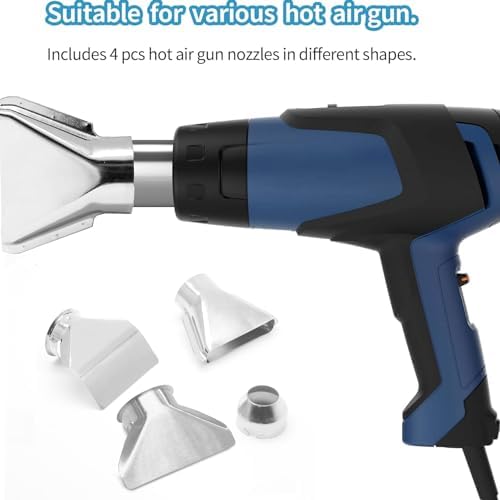 4 Pcs Heat Gun Nozzles Kit Stainless Steel Heat-Resistant Nozzle