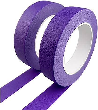 Purple Masking Tape, 1 Inch x 55 Yards, 2 Rolls