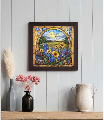 niurenmaoyi Sunflower Paint by Numbers Kit for Adult Beginner,16X16in