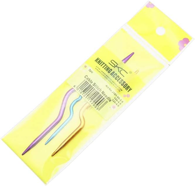 Zuoyou 6 Pcs Aluminum Knitting Cable NeedlesStitch Holders DIY Sewing Tools