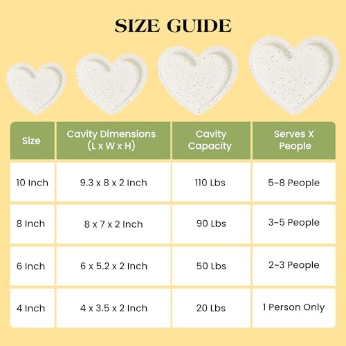 6 Inch Small Heart Shaped Cake Pans Silicone for Baking, 2 Pcs