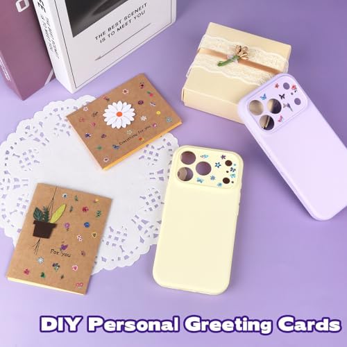 Teenitor 50 Sheets Flower Nail Stickers for Nail Art, Floral Nail Decals Nail Art Stickers for Kids, Butterfly Fingernail Stickers for Women, Cute 3D Self Adhesive Nail Decor for Spring Summer