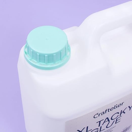 Craftelier - Tacky Glue | Extra Strong Multipurpose Liquid Glue for Scrapbooking and Other Craft Projects | Non-Toxic | Transparent, Flexible and Resistant Drying - Quantity 2 L (67.63 Fl Oz)