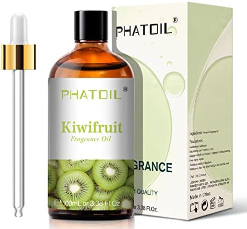 PHATOIL Kiwifruit Fragrance Oil for Diffuser Aromatherapy 3.38FL.OZ | Long Lasting Scented Oils For Humidifier, Air Freshener, DIY Soap Candle, Scent Project Making, Aroma Oil for Home Freshening