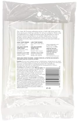 Surebonder All Purpose Mini-Size Hot Glue Sticks for Crafts, Repairs & DIY Projects - 4-Inch Length 0.27 Inch Diameter, 25 Pack, Clear