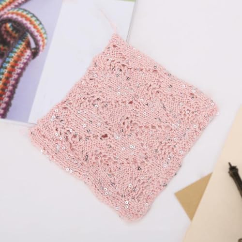 ECYC Ltd 153 Yards Cotton Sequin Yarn, Sparkle Sequin Thread for Knitting & Crocheting, DIY Craft Projects