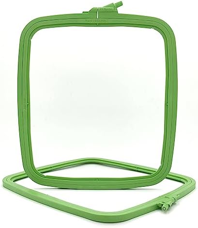 Nurge Green Large (No:4) Plastic Square Embroidery Hoop, Cross Stitch Hoops, Punch Needle Hoop , DIY Craft Sewing,ABS Plastic Embroidery Hoops