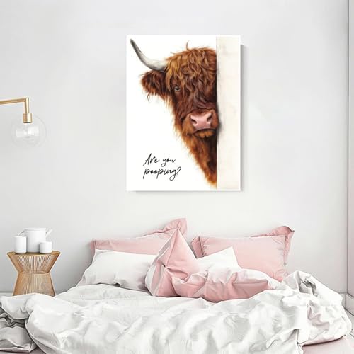 Highland Cow Diamond Art Kits for Adults Diamond Painting Kit for Beginner