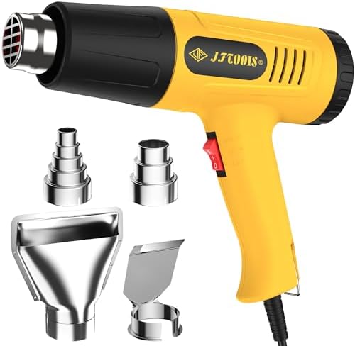 Heat Gun, 2-Temp Settings 572℉/1112℉ | Hot Air Gun for DIY, Shrink Tubing