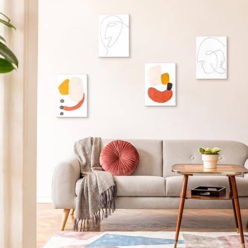 Thenshop 20 Pack Stretched Canvas for Painting 5 x 7 Inches Triple Primed Acid Free 100% Cotton White Blank Canvas for Painting Supplies Oil and Acrylic Pouring Art Watercolor