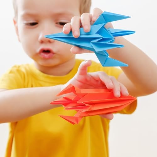 Pigipigi Kids 360 Pcs Origami Paper Kit,Arts and Crafts for Kids Ages 5-12 | Beginners Origami Kit,Step-by-Step Guiding Book, DIY Craft Birthday Gift for Boys Girls ages 5-12