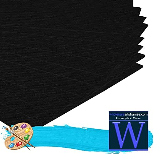 8x10 Black Canvas Boards for Painting Bulk 24 Pack.Paint Canvases for Painting Art.Artist Blank Canvases for Painting 8x10 Canvas Panels.Quality Acid Free Primed Canvas Boards for Acrylic,Oil etc