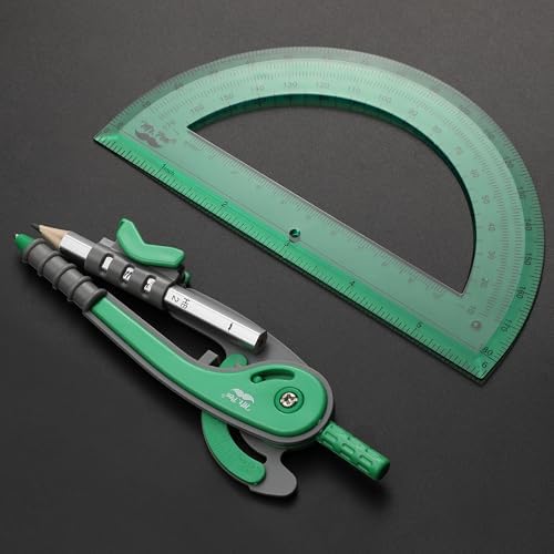 Mr. Pen- Geometry Compass and Protractor Set, 6 Inch Compass