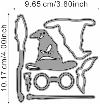 Witch Hat Broom Metal Cutting Dies for Card Making