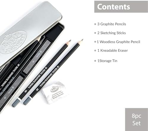 Royal & Langnickel Sketching Art Set W/Tin