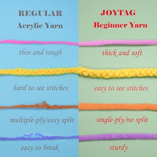 24 Pack Beginners Crochet Yarn Cotton Crochet Yarn for Crocheting Knitting Beginners(24x50g)-Multicolor Mix