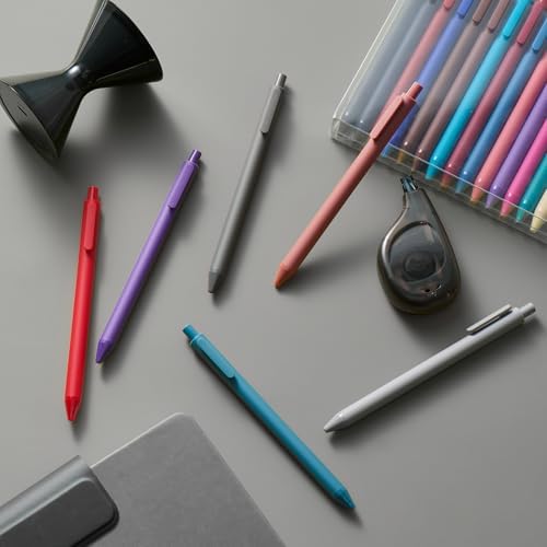 Kaco PURE Colored Gel Pens 0.5mm 40 Pieces Set Comfort Grip Quick Drying