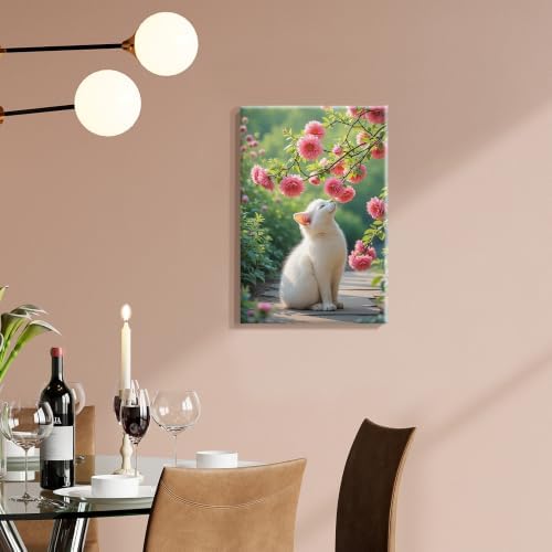 SmartEZ Paint by Numbers Kit for Adults with Frame, Cat Paint by Number