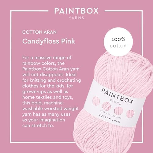 Paintbox Yarns 100% Cotton Aran Yarn 1.76oz / 50g, 93yds / 85m