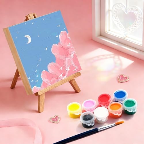 8 Pack 6x6 Inch Unfinished Square Wood Panels for DIY Painting Crafts