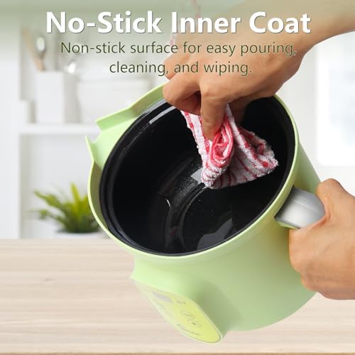 Bienslys Digital Wax Melter Pot, 1.6Qts Electric Candle & Soap Making Warmer with Adjustable Thermostat (90-300°F), Non-Stick Coating & Drip-Free Spout - for Wax Melting, Candle Making, DIY Crafts
