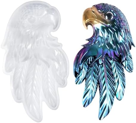 3D Eagle Silicone Mold for Epoxy/UV Resin Casting DIY Craft Art Decors