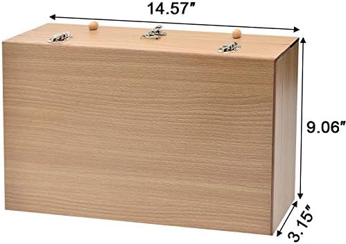 Sunnyglade 145 Piece Deluxe Art Set Wooden Art Box & Drawing Kit Tan