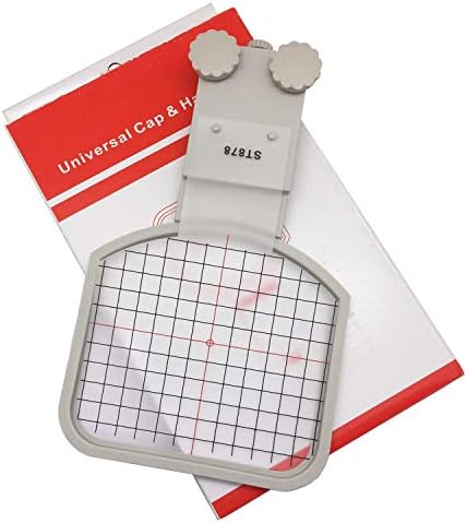 YEQIN Embroidex Cap/Hat Hoop for Brother PE800 PE535 SE600 SE625 SE270D HE-120 900D SE400 PE550D PE770 SE1900 NQ1600E etc, Sewing and Embroidery Machine Hat Hoops (for 4x4” or Larger Hoop)