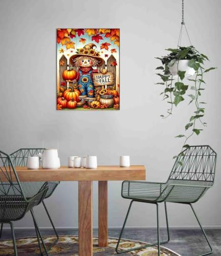 DYAIYYMQ Pumpkin Stamped Cross Stitch Kit for Adults 15.7x11.8 inches