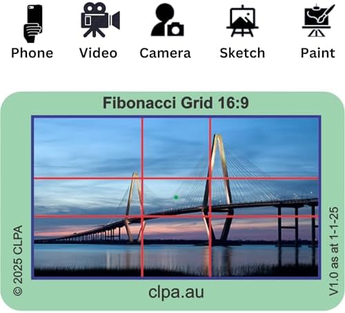 Fibonacci Grid Directors Viewfinder Card