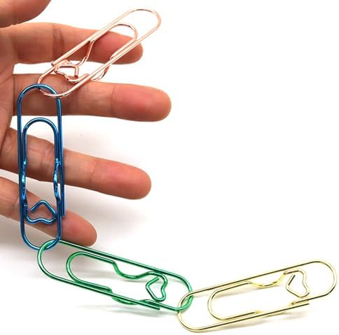 12 Pcs Cute Pen Holder Clips for Notebook, Paperclip Pen Holder