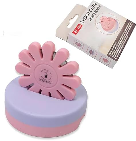 Thread Cutter Thread Cutting Tools Quilting Supplies for Sewing Seam Magnetic Pins Holder-Pink(The Blade is not Removable)