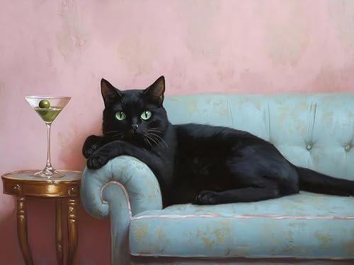 EIBEILI Cat Diamond Art Kits for Adults-Diamond Painting Kits Wall Decor