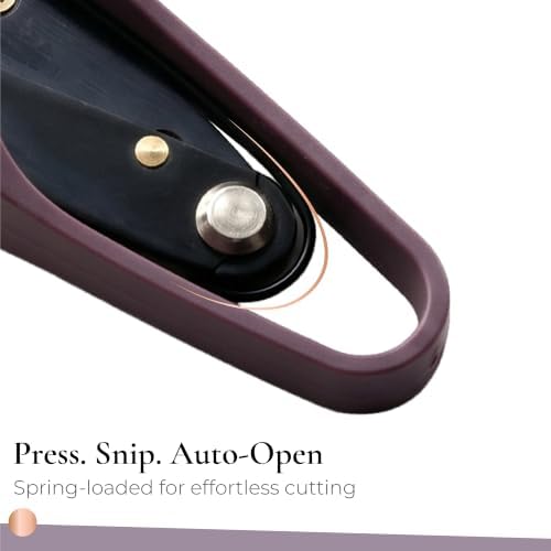 Beaditive Premium Thread Snips - Thread, Yarn, Embroidery Snipper for Sewing, Quilting, Knitting, Jewelry Making - High-Carbon Steel Blades with Protective Cap and Lanyard (Purple)