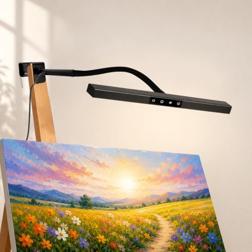 Easel Clip-On Light Art Lamp CRI 90+ for Painting Canvas