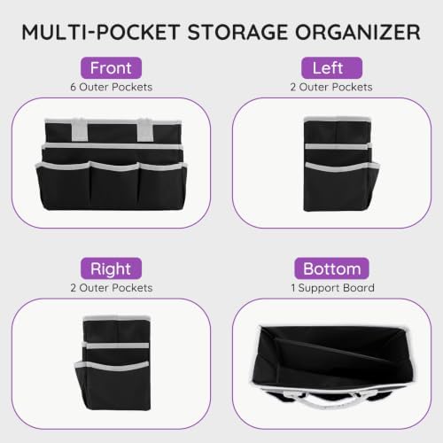 Craft Organizer Tote Bag, Art Supply Storage Bag for Art Supplies