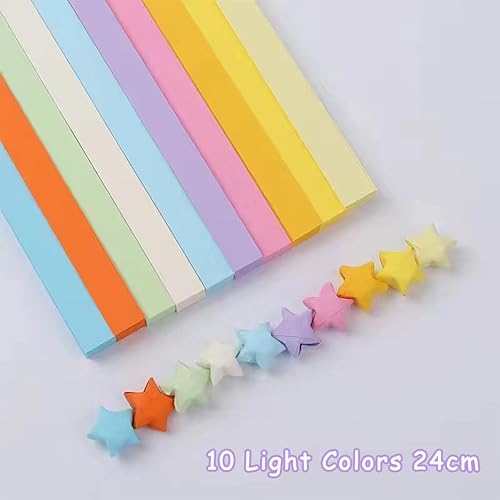 1350 sheets Origami Stars Papers Package DIY Paper - 7 Colors